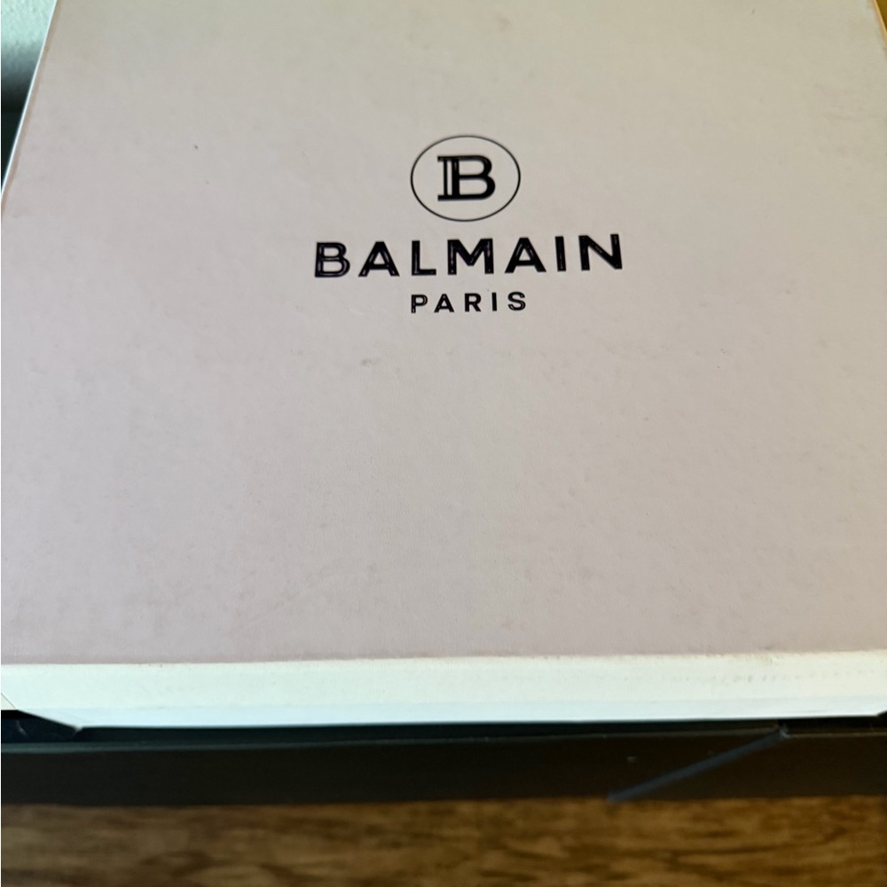Balmain Black Charlie Combat Boots with Gold Accents - Picture 7 of 7